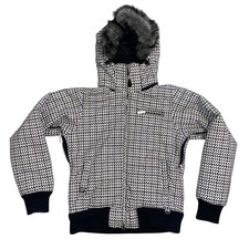 Roxy Snow Houndstooth Ski Jacket Womens Small...