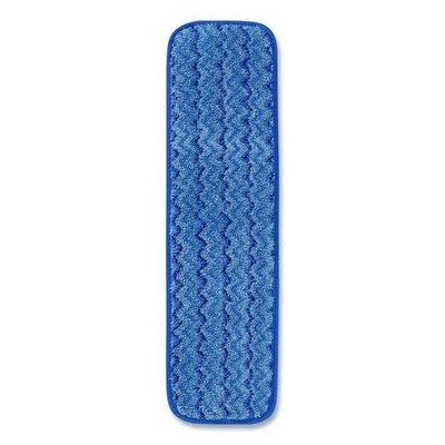 Rubbermaid Commercial HYGEN Microfiber Wet Mop Pad, 18'', Blue **NEW**