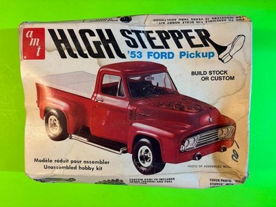 HIGH STEPPER 1953 FORD PICKUP TRUCK MODEL KIT 1/25 SCALE AMT COOL OLD KIT LOOK!!