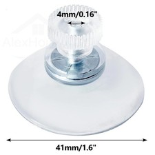 5/10X SUCTION CUPS STRONG SUCKERS HOOKS HANGER FOR WINDOW GLASS 25/32/41/53MM