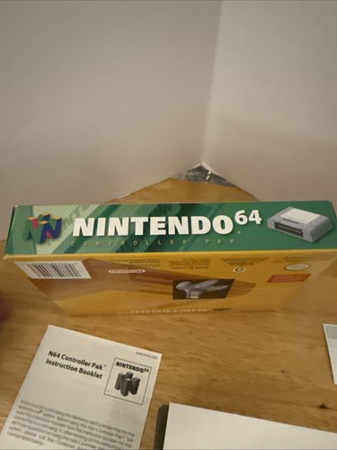 Nintendo 64 N64 Memory Controller Pak OEM Authentic Complete CIB w/Box Never Use - Picture 5 of 9