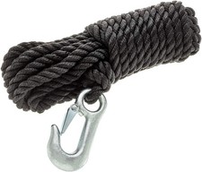 Poly Winch Rope With Steel Hook 38-inch X 20-feet Poly Winch Rope With Steel Hook 38-inch X 20-feet