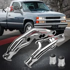 Steel Exhaust Header Manifold for 88-97 Chevy GMC Pickup 5.0/5.7L Yukon Suburban