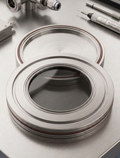 ISO-200 NW-200 LF200 Flange 7056 Glass -Ideal Vacuum P107675 Glass Viewport