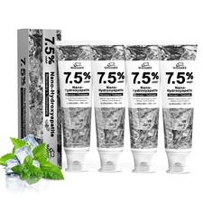7.5 Hydroxyapatite Toothpaste, Fluoride-Free,Whitening 4 Pack