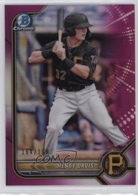 2022 Bowman Chrome Prospects Fuchsia Refractor 164/199 Henry Davis #BCP-148 2l4