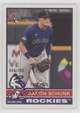 2025 Topps Heritage Bicentennial /200 Aaron Schunk #90 Rookie RC