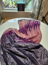 Tiffany Designs Pink Purple Beaded Gown Size 2 Formal Prom Dress