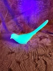 Vintage 7" Fenton Bird of Happiness Paperweight. (Uranium) Glows