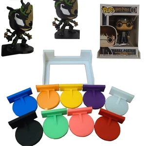 Funko POP Display wall Stand shelf - Custom Funko Pop Mount - Stick to the wall.