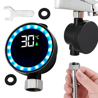 #ad Shower Water Temperature Gauge Waterproof Measuring Tool LED Digital $22.55