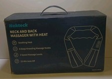 Nekteck Shiatsu Neck and Back Massager with Heat-Open Box-
