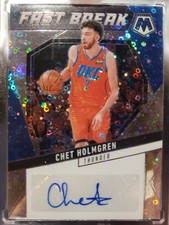 CHET HOLMGREN 2024-25 MOSAIC FASTBREAK AUTO GONZAGA/ OKC THUNDER