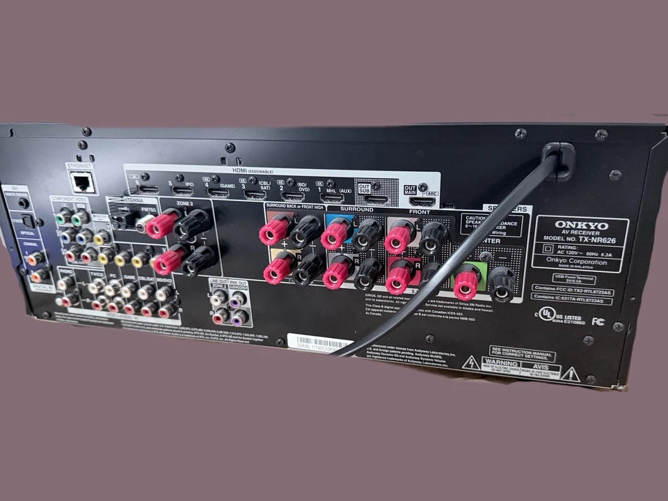 Onkyo TX-NR626 7.2 Channel Surround Receiver - Image 4 of 4