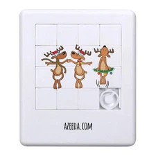 'Dancing Reindeers' Sliding Puzzle (PZ00033592)