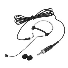 Ear Hook Microphone, Single Ear Headset with 3.5mm Female Screw Plug, Black