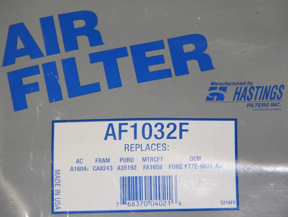 Подходит для 96–03 Ford Explorer Mazda B2300B3000 Mercury Mountaineer воздушный фильтр AF1032F - Изображение 2 из 2