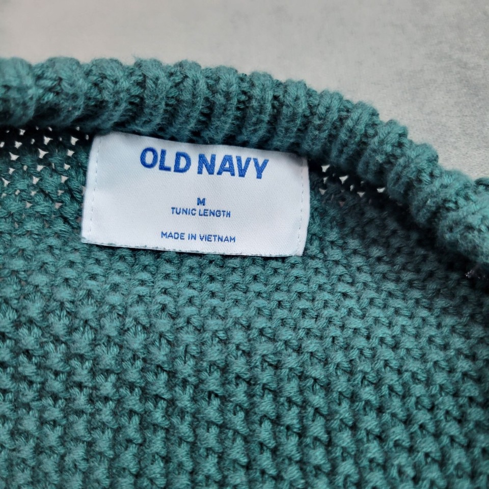 Old Navy Womens Emerald Isle Tunic Length Sweater M 100 Cotton eBay