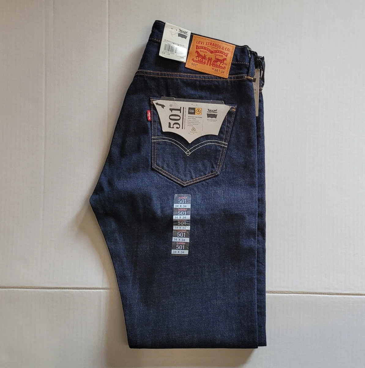 Levis 501 sales mens 34x34