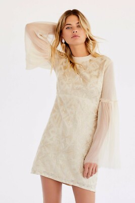 knee length dresses for ladies Free People Catalina Mini Dress Ivory / S