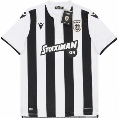 サッカー ユニフォーム PAOK テッサロニキ PAOK THESSALONIKI 2019/20 HOME (2XL,XL) BLACK/WHITE GREECE SOCCER