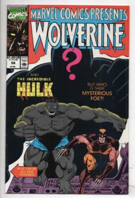 MARVEL COMICS PRESENTS #58, NM, Wolverine vs Hulk, Steve Ditko, 1990
