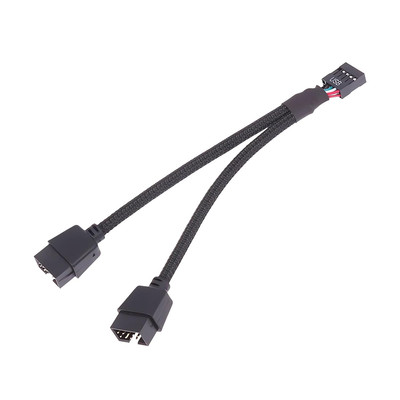 USB 2.0 9 pin Splitter Mainboard usb Splitter 9-Polige Verlängerungskabel, 9-pol