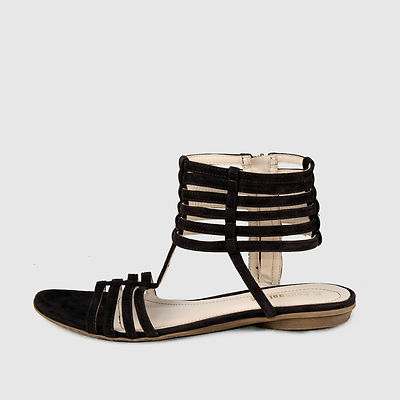Women's Sandals Leather New Brown 36 37 38 39 Shoes
