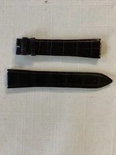 Rare- Piaget Dark Brown Original Alligator Strap 22mm OEM New !