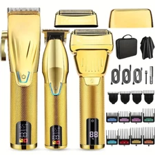 Hair Clipper and Trimmer Set Barber Clippers Set for Men, Professional Kit Beard