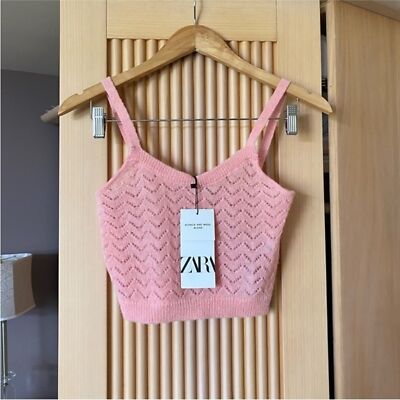 ZARA Pointelle knit top 2142/421