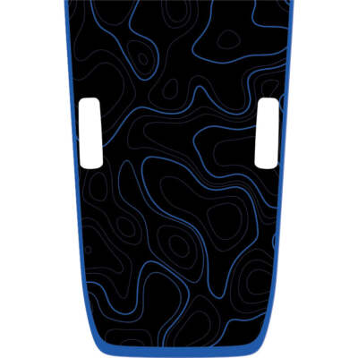 Fits 2018-2024 Jeep JL JT Rubicon Hood Graphic - Topography (Black Background)
