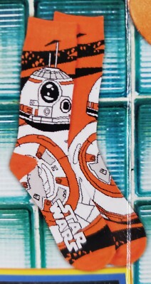 Loot Crate Wear Star Wars BB-8 Droid Adult Crew Socks HYP