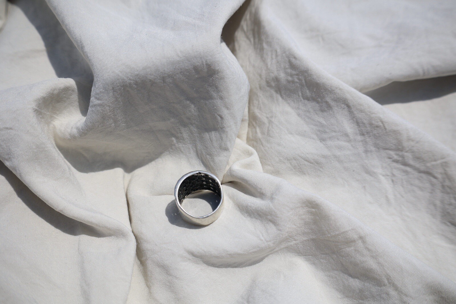 Weaved Sterling Silver Ring, Size 5 - image 3