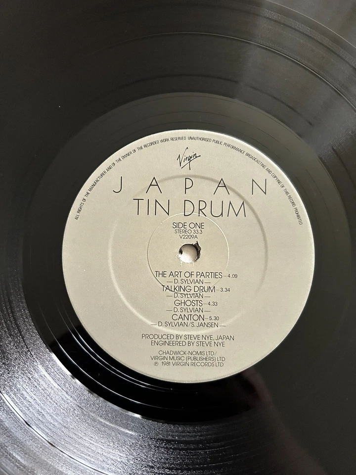 Japan Tin Drum Vinyl Record V2209 1981 - Image 3 of 4