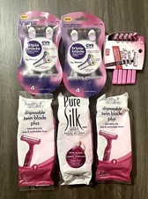 6 Packs Twin Blade Triple Blade Women Disposable Razors Mixed Brands 49 Razors