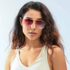 Dazey Shades Color Tinted Lens Aviator Sunglasses - Multiple Colors