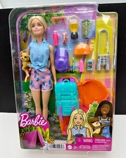 Mattel Barbie It Takes Two “Malibu” Camping Doll Playset with Puppy NEW