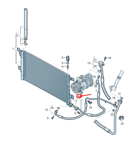 NEU AUDI A6 C8 A/C-KÄLTEMITTELLEITUNG 4K0816721EG ORIGINAL - Bild 1 von 5