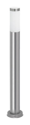 Rabalux 8264 Außenstehleuchte Inox torch, E27, silber-weiß, rund, Modern, ø76mm