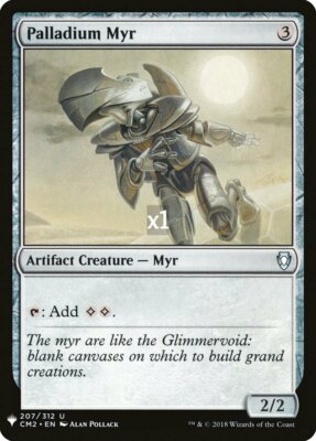 MTG Mystery Booster MB1 Palladium Myr MINT