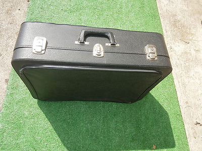 Valise ancienne de voyage Skaï cuir 1950/60 déco loft