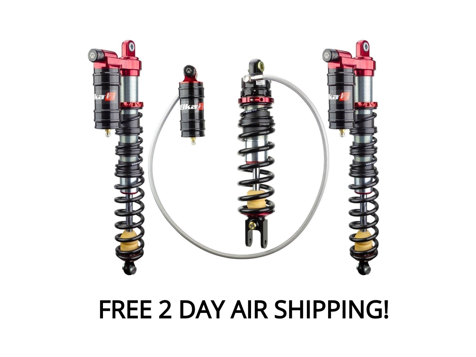 Elka Legacy 3 Front and Rear Shocks Suspension Kit Kawasaki KFX 400