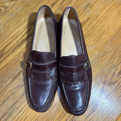 G.H. Bass & Co. Dark Brown/Burgundy  Leather Loafers Classic Mens Burgundy Wine Larson Penny Loafers GH Bass  main image 3