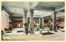 Postcard Foyer, HJ Heinz Co. Administration Building Pittsburgh Pennsylvania PA