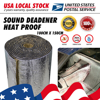 Car Heat Shield Insulation Sound Deadener Noise Proofing Block Mat 60''x 39''x3/8''