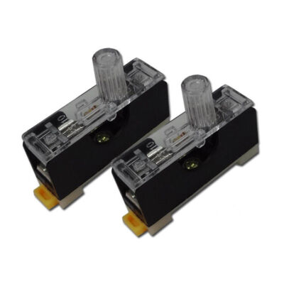 2PCS Fuse Holder 35mm DIN Rail AC 250V 10A Single Pole 6x30mm Protect electrical