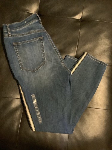 Loft High Rise Skinny Jeans 8P Side Ribbons NWOT - Picture 9 of 9