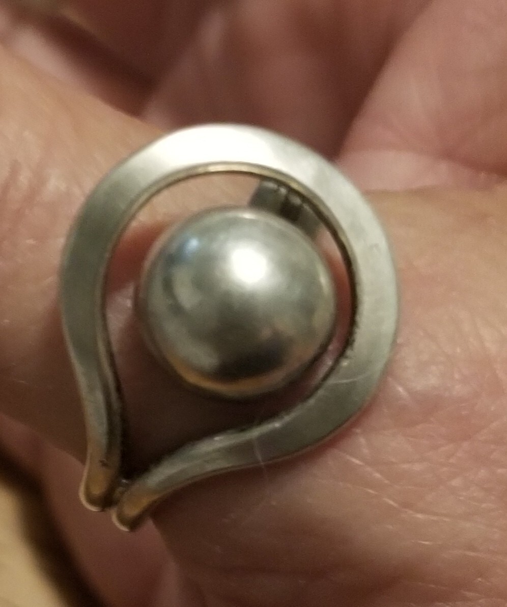Vintage Sterling Silver Ring - image 2