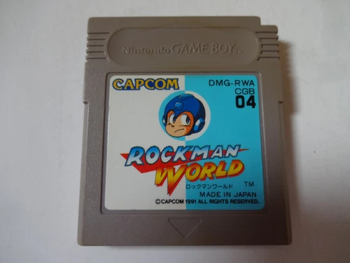 Rockman World Nintendo GAMEBOY GB Mega Man 1991 CAPCOM DMG-RWA NTSC-J From Japan